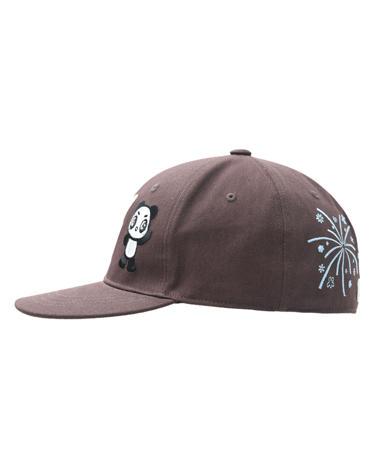THE MUSEUM VISITOR Panda Embroidery Cap BROWN