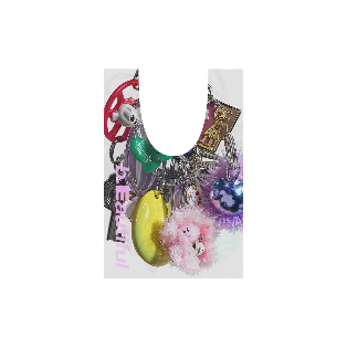 B.EAUTIFUL Keychains Reusable Bag Mini (White)