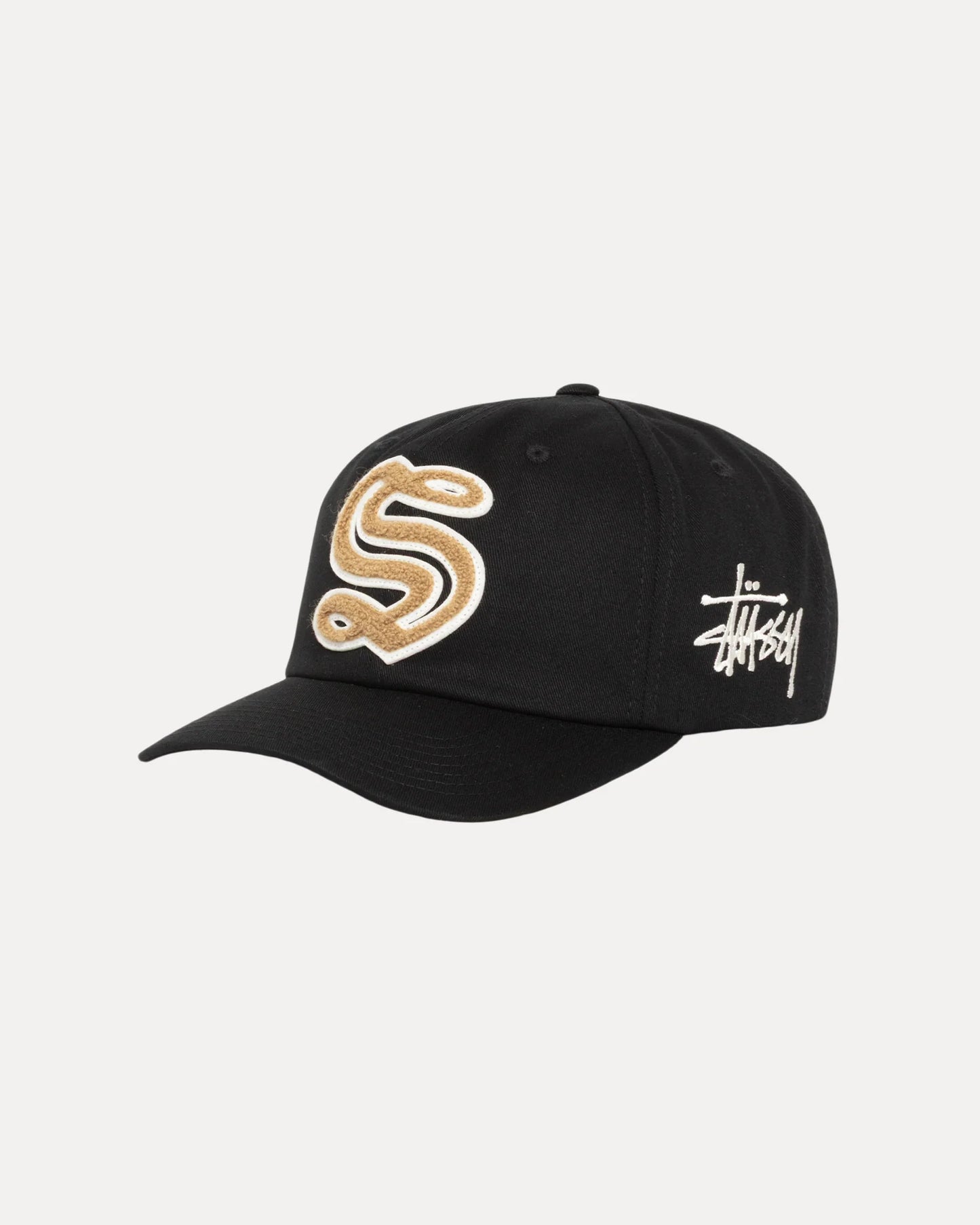 Stüssy Mid-Depth Gothic S Snapback Black