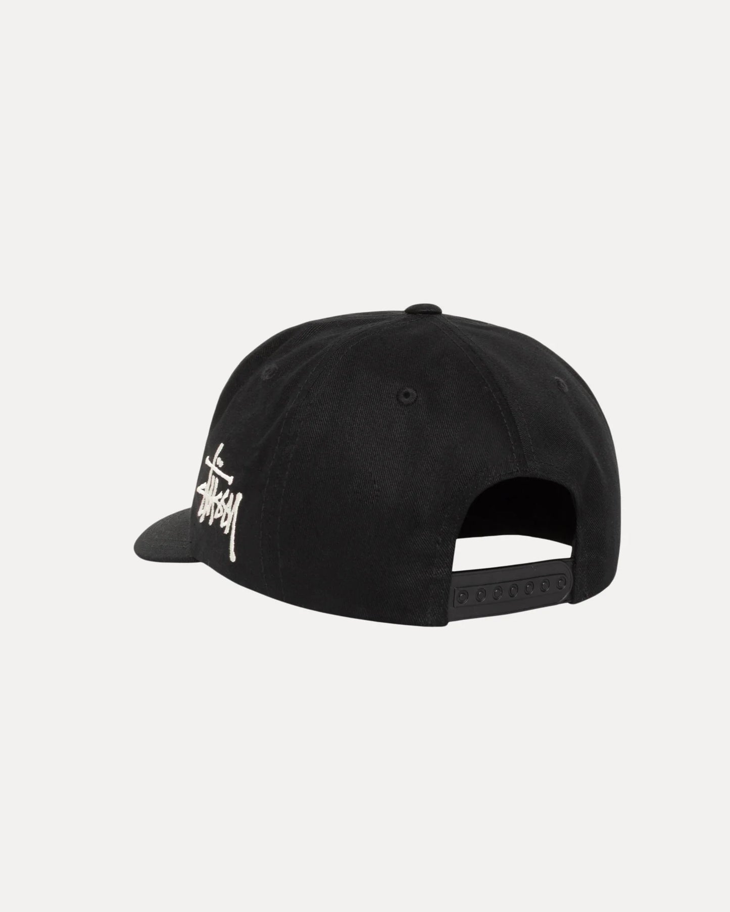 Stüssy Mid-Depth Gothic S Snapback Black