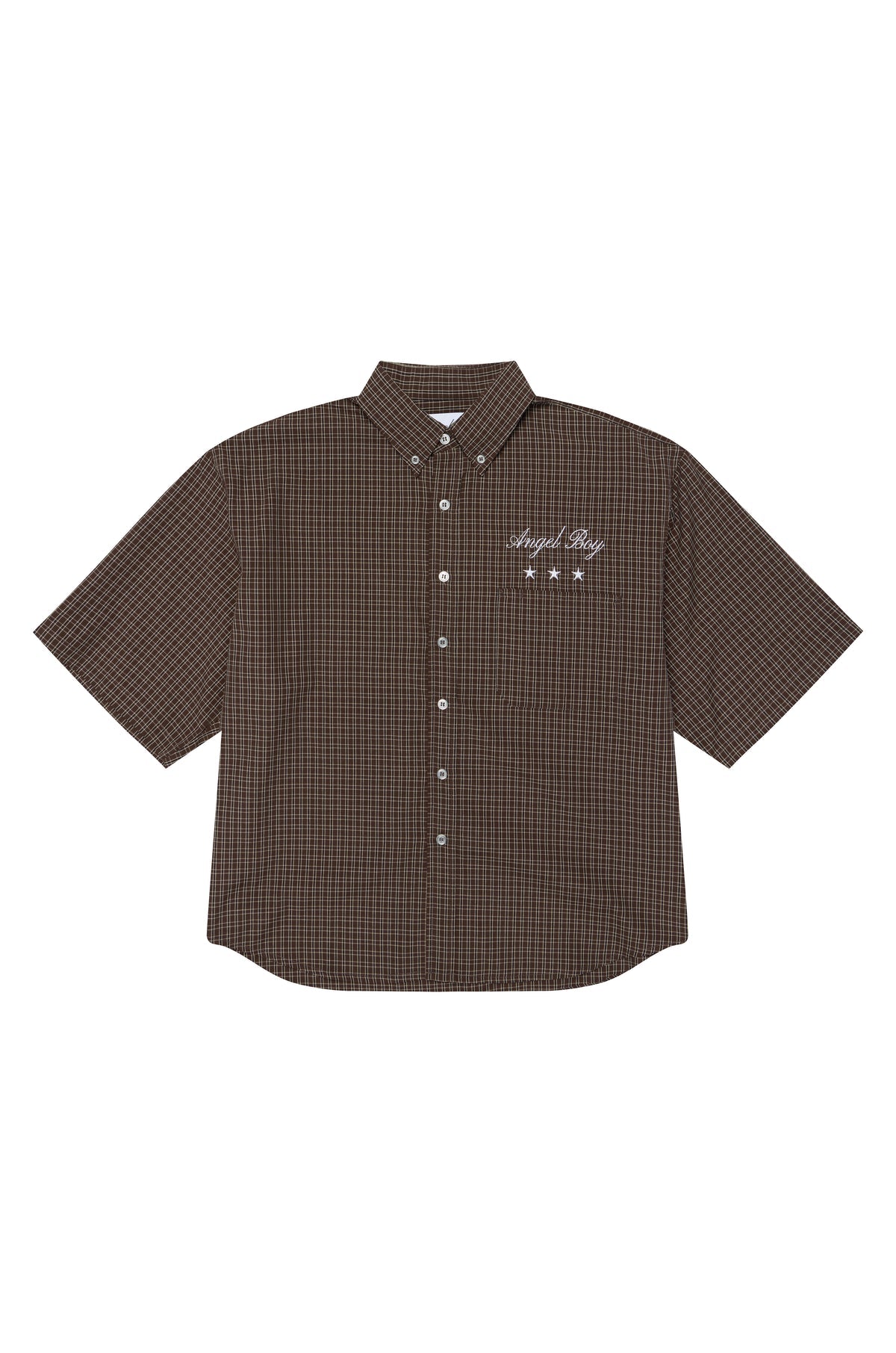 ANGEL BOY BROWN CHECKERED SHIRT