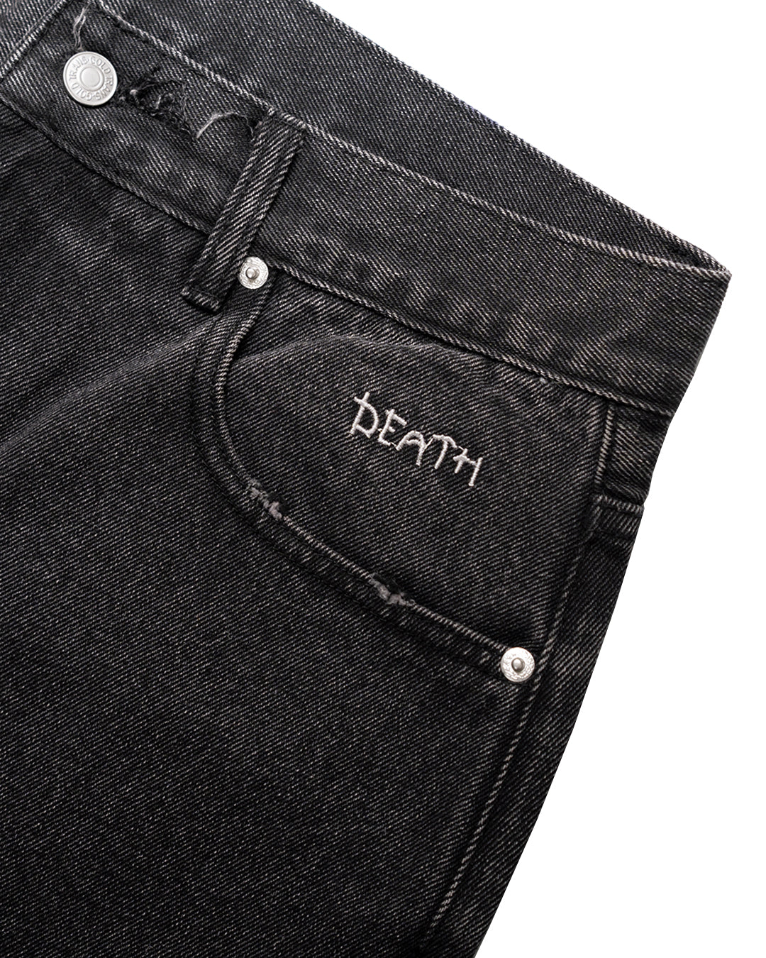 ESSENCE X SIC LEE Raw Hem Baggy Jeans