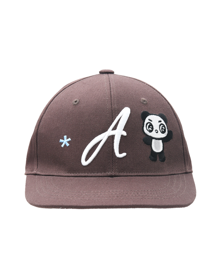 THE MUSEUM VISITOR Panda Embroidery Cap BROWN