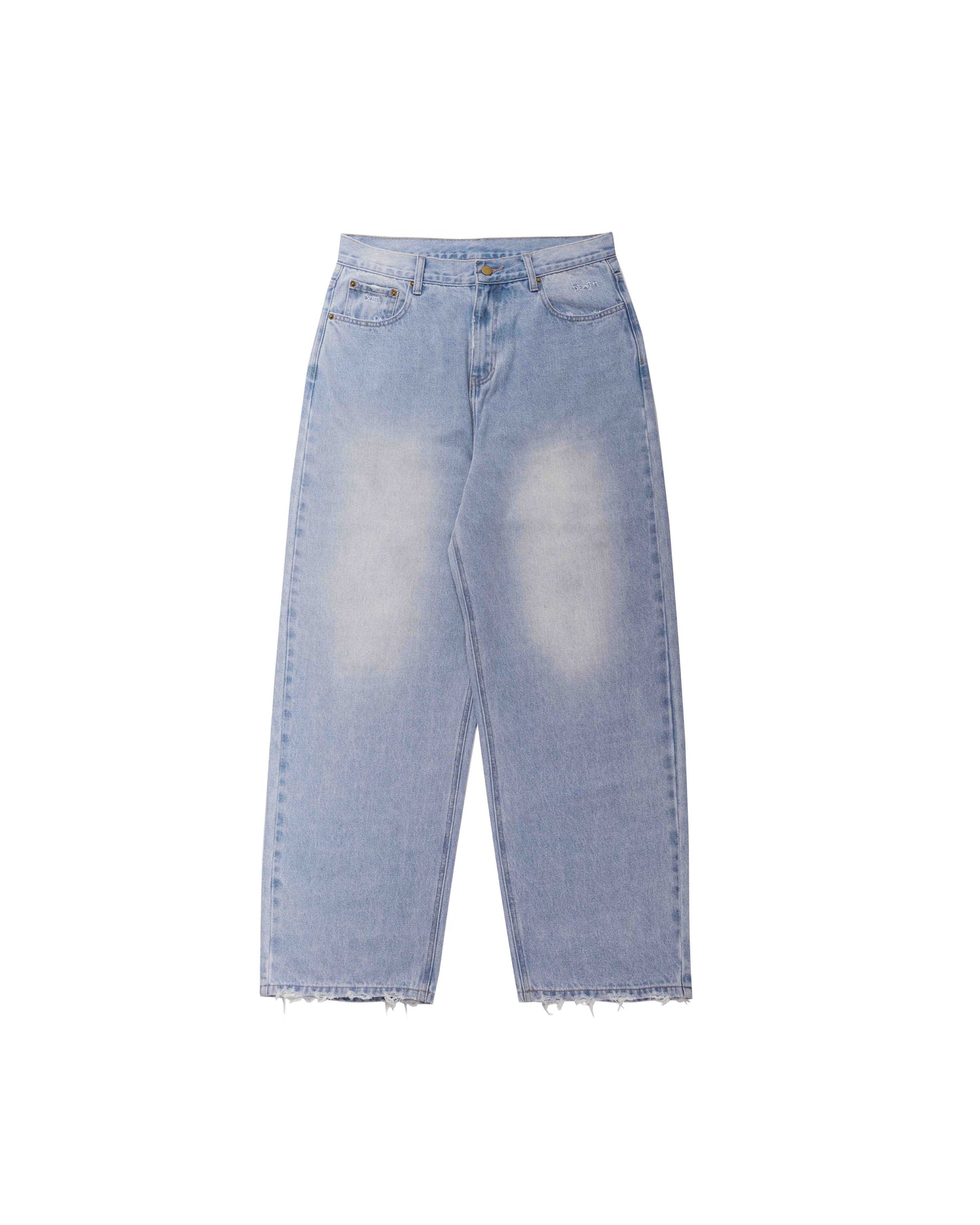 ESSENCE X SIC LEE Raw Hem Baggy Jeans