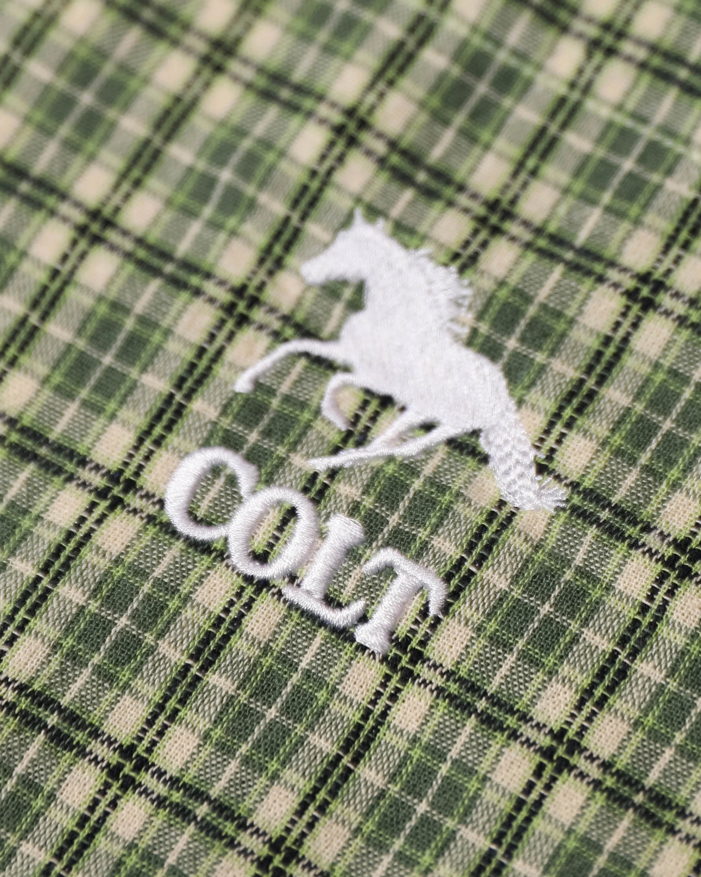 COLT Green Plaid Button Up