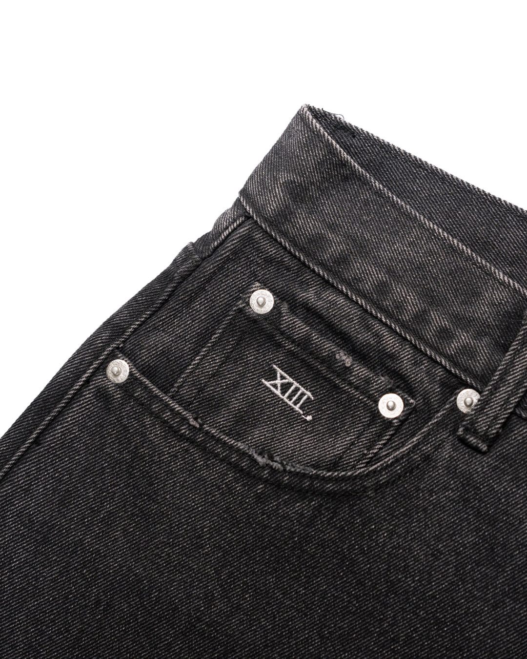 ESSENCE X SIC LEE Raw Hem Baggy Jeans