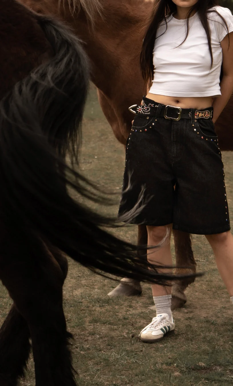 COLT Rhinestone Denim Jorts