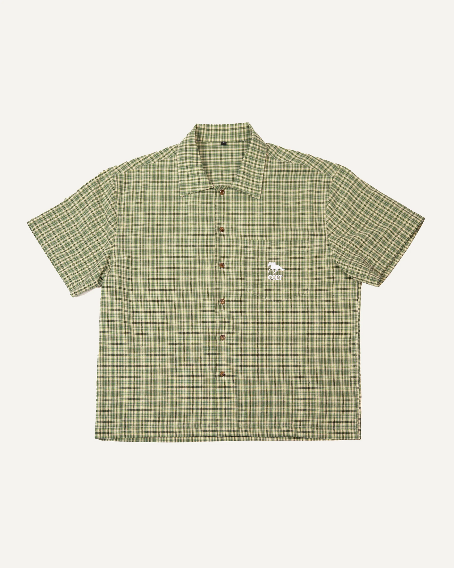 COLT Green Plaid Button Up