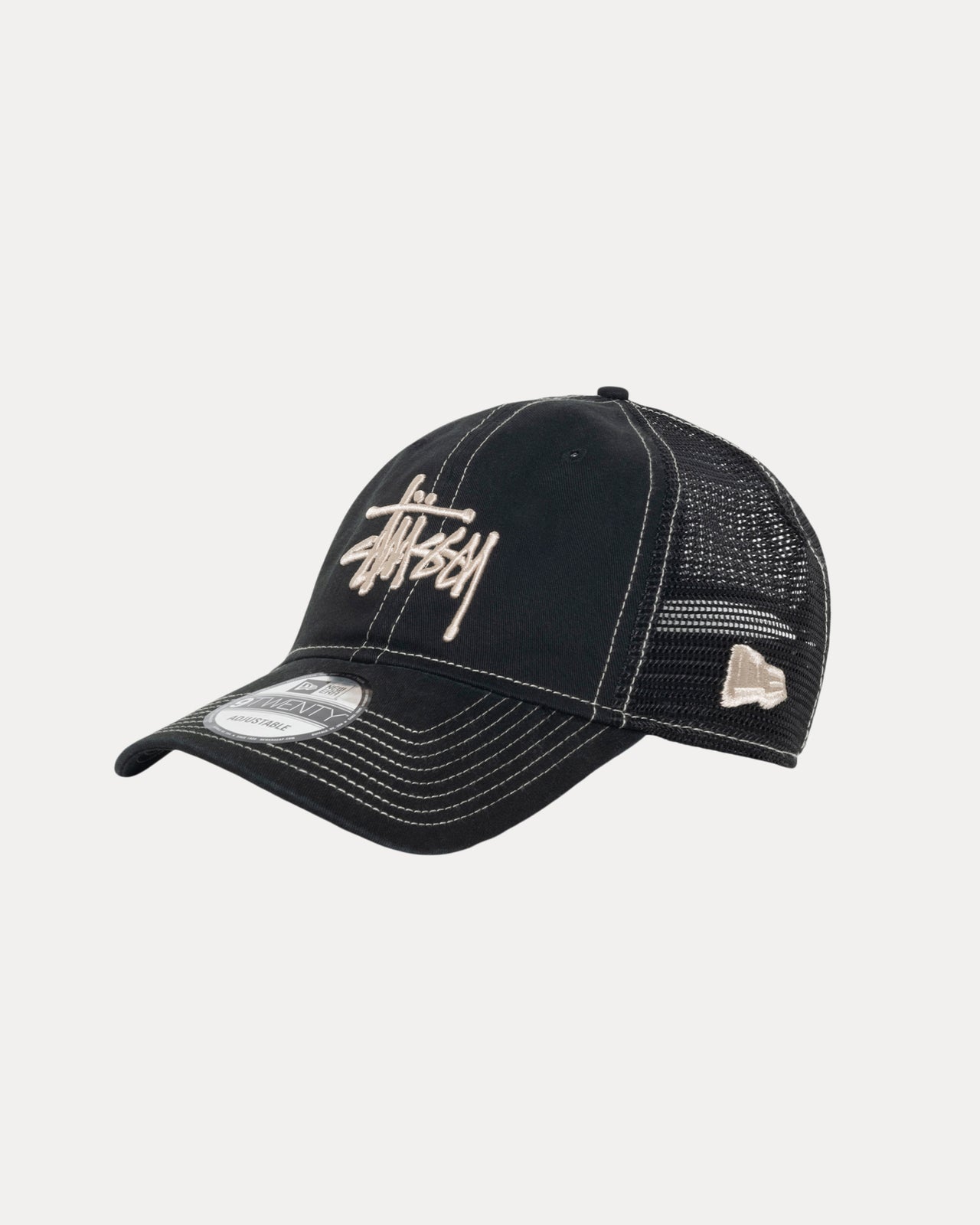 Stüssy NEW ERA 9TWENTY Tonal Basic Trucker Cap Black