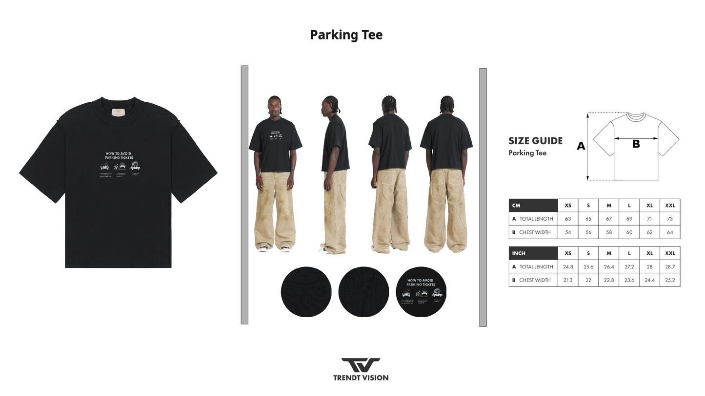 TRENDT VISION 【B.3】Parking Tee Black