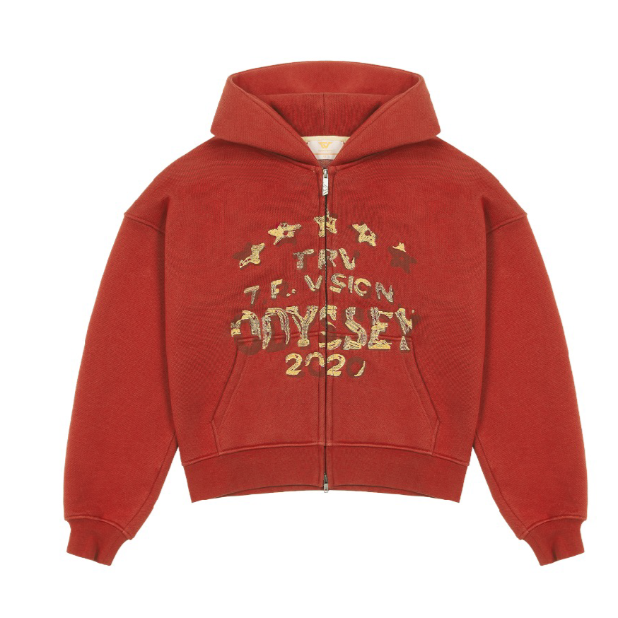 TRENDT VISION 【C.3】Odyssey Zip-Hoodie Red