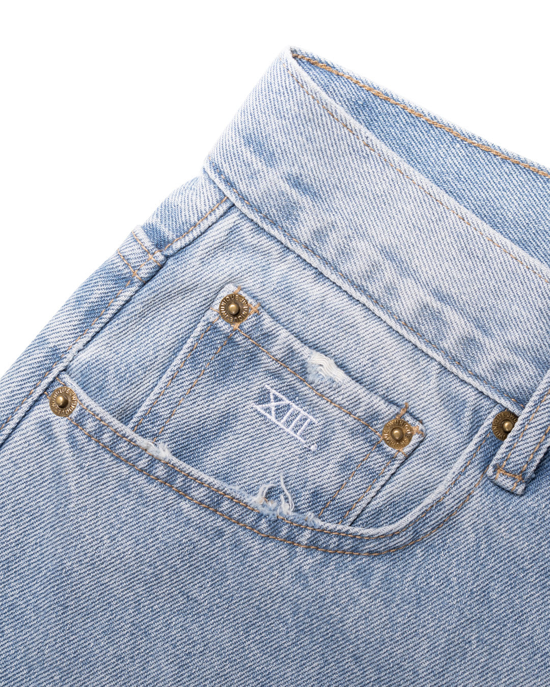 ESSENCE X SIC LEE Raw Hem Baggy Jeans