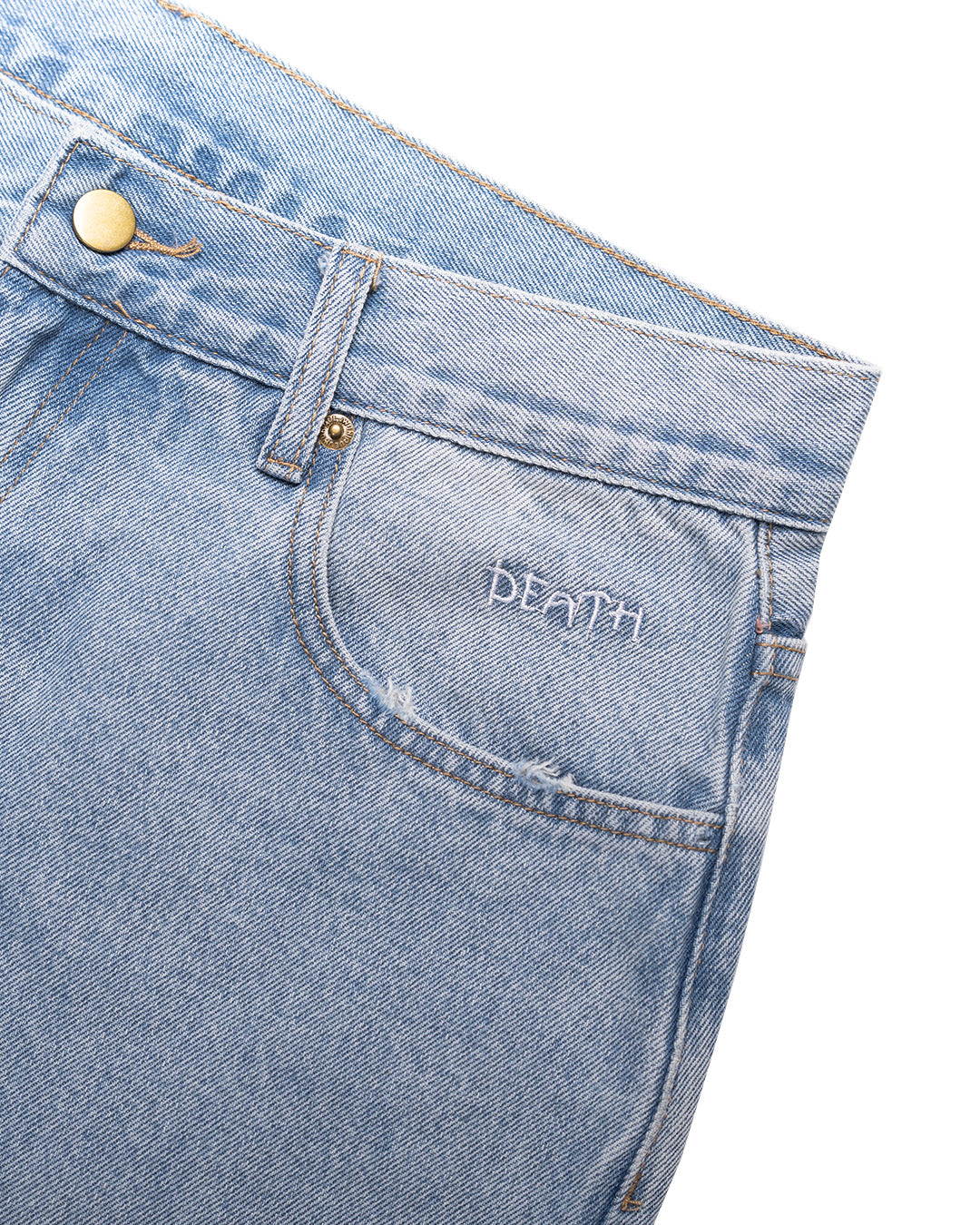ESSENCE X SIC LEE Raw Hem Baggy Jeans