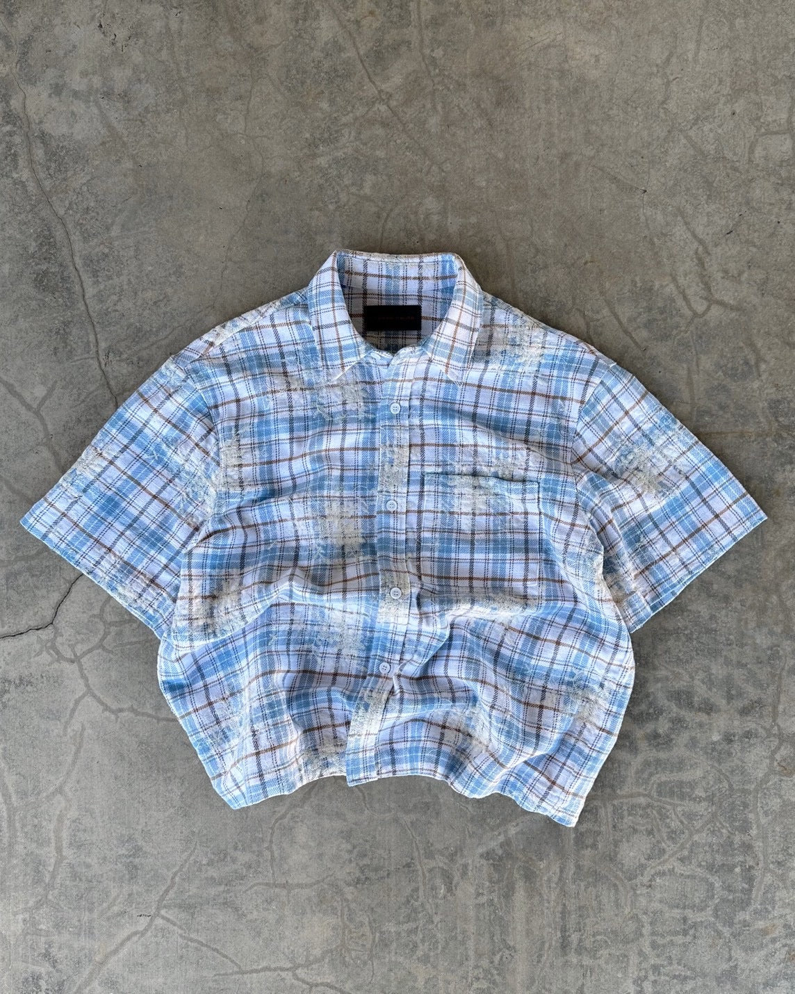 VITESSEHAUTE Embroidered Short Shirt