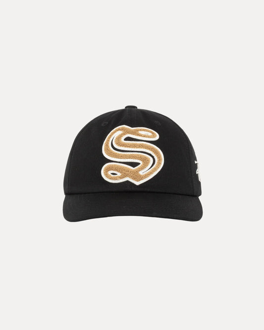 Stüssy Mid-Depth Gothic S Snapback Black