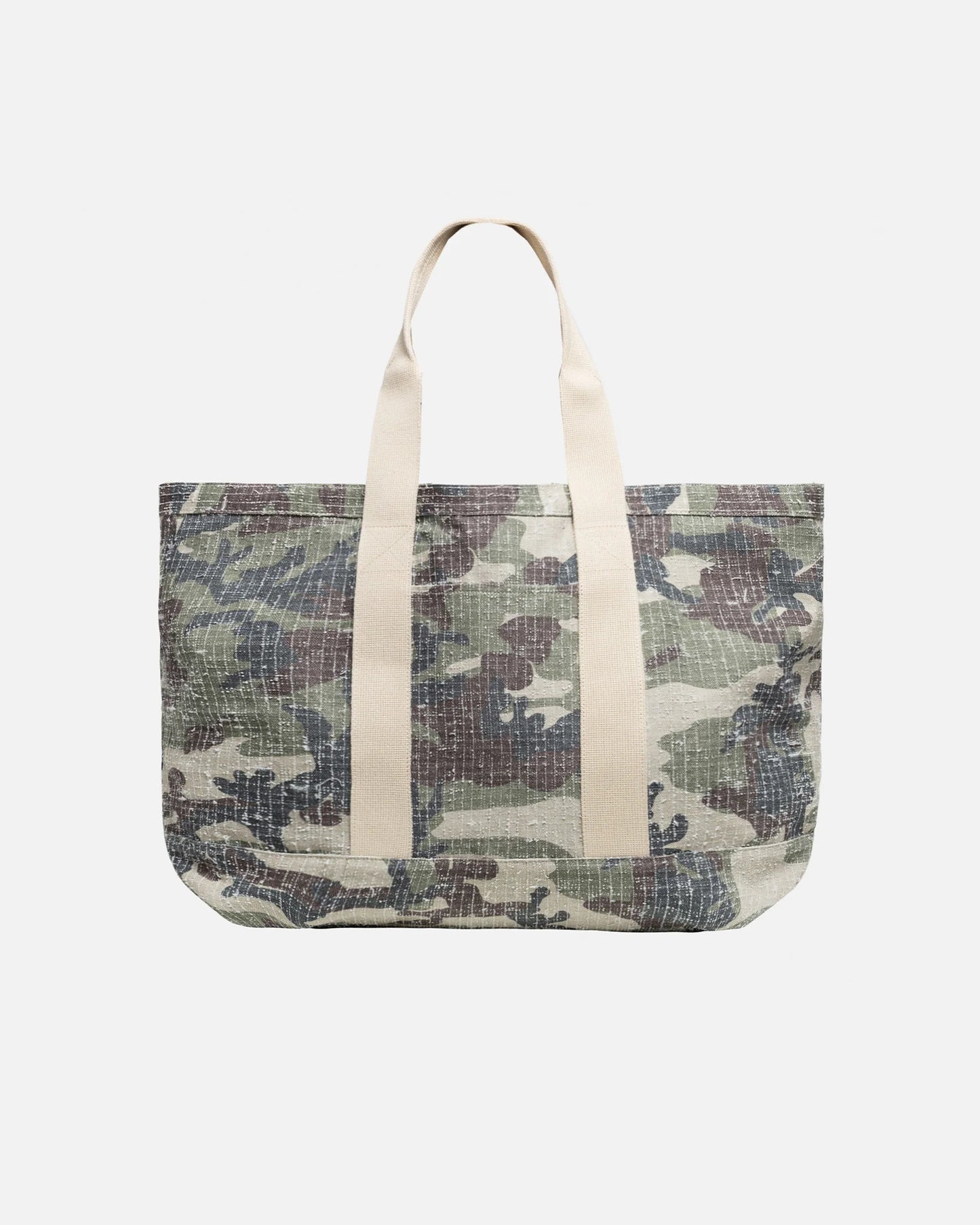 Stüssy Needle Punch XL Tote Bag CAMO