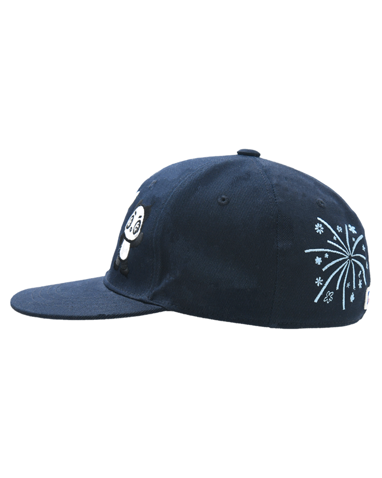 THE MUSEUM VISITOR Panda Embroidery Cap NAVY