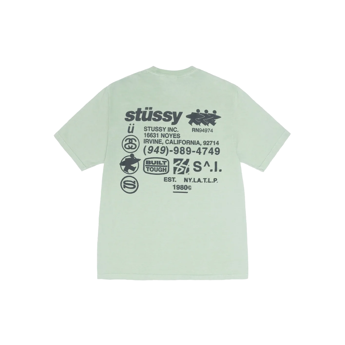 Stüssy Dna Pig.Dyed Tee GRANITE