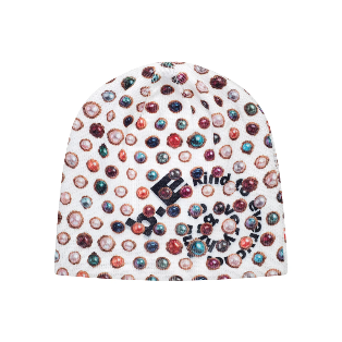 B.EAUTIFUL Jewel Beanie (White / Black)