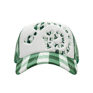 B.EAUTIFUL b.i Foam Trucker Hat (Green Checker)