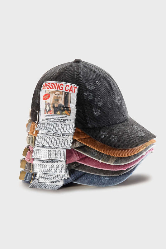(現貨+預購)SSSTUFF MISSING CAT CAP