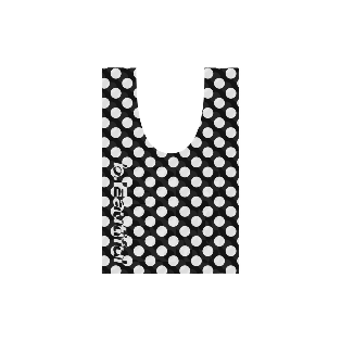 B.EAUTIFUL Dots Reusable Bag Mini (Black / White)