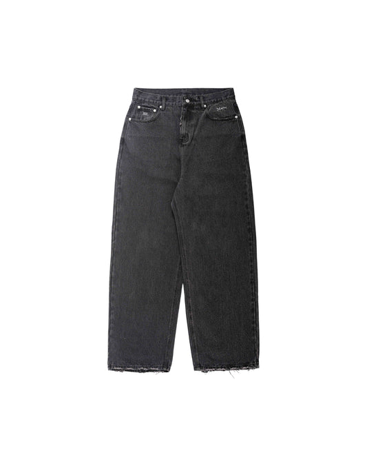 ESSENCE X SIC LEE Raw Hem Baggy Jeans