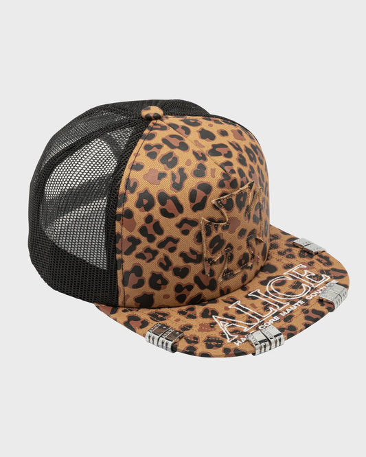 ALICE HOLLYWOOD Atelier Trucker Cap Leopard