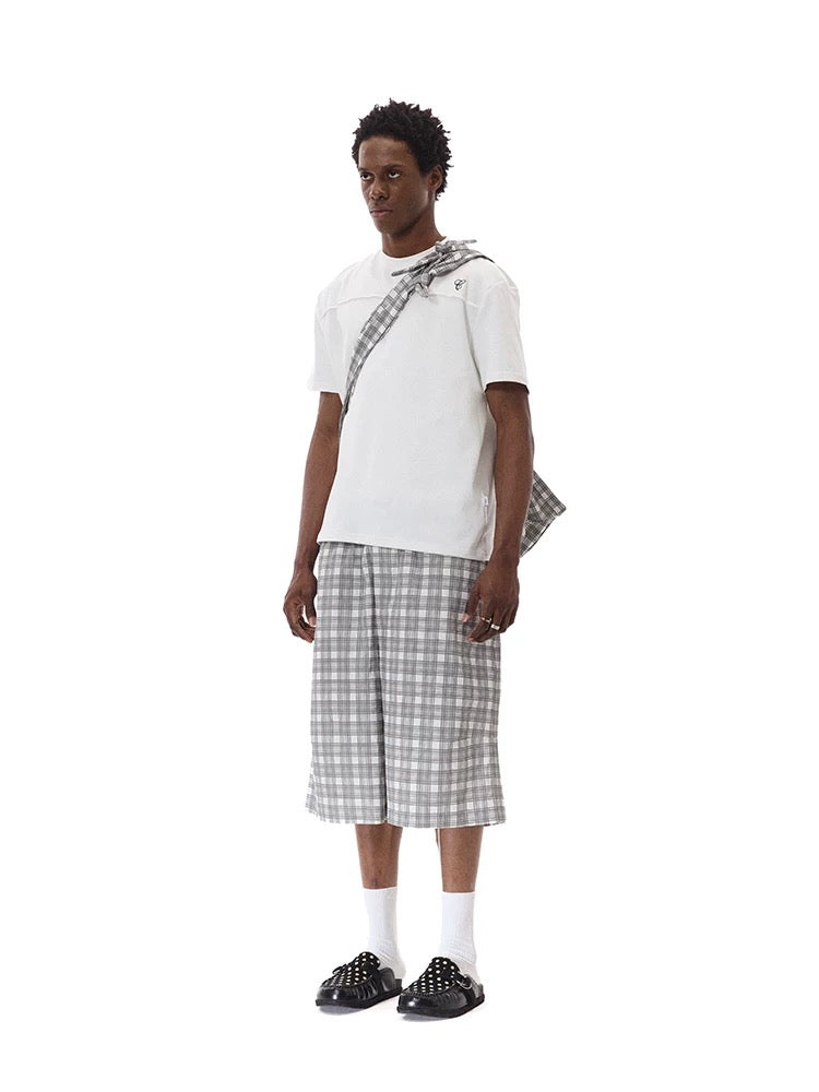 CRICLE CAGE Plaid Bag