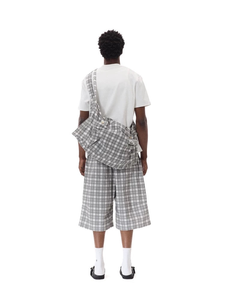 CRICLE CAGE Plaid Bag