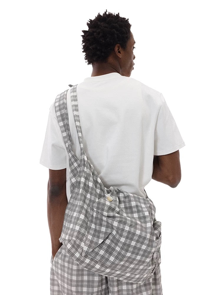 CRICLE CAGE Plaid Bag