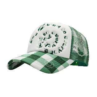 B.EAUTIFUL b.i Foam Trucker Hat (Green Checker)