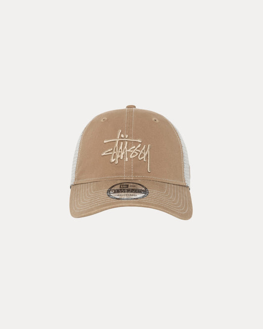 Stüssy NEW ERA 9TWENTY Tonal Basic Trucker Cap Khaki