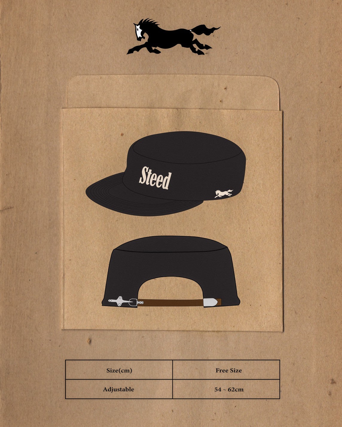 STEED Fireman Clasp Pillbox Cap