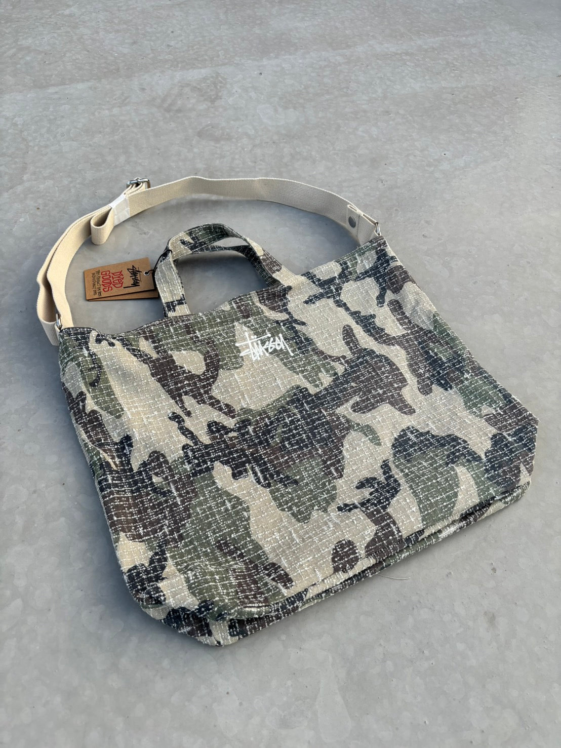 Stüssy Needle Punch Crossbody Bag CAMO