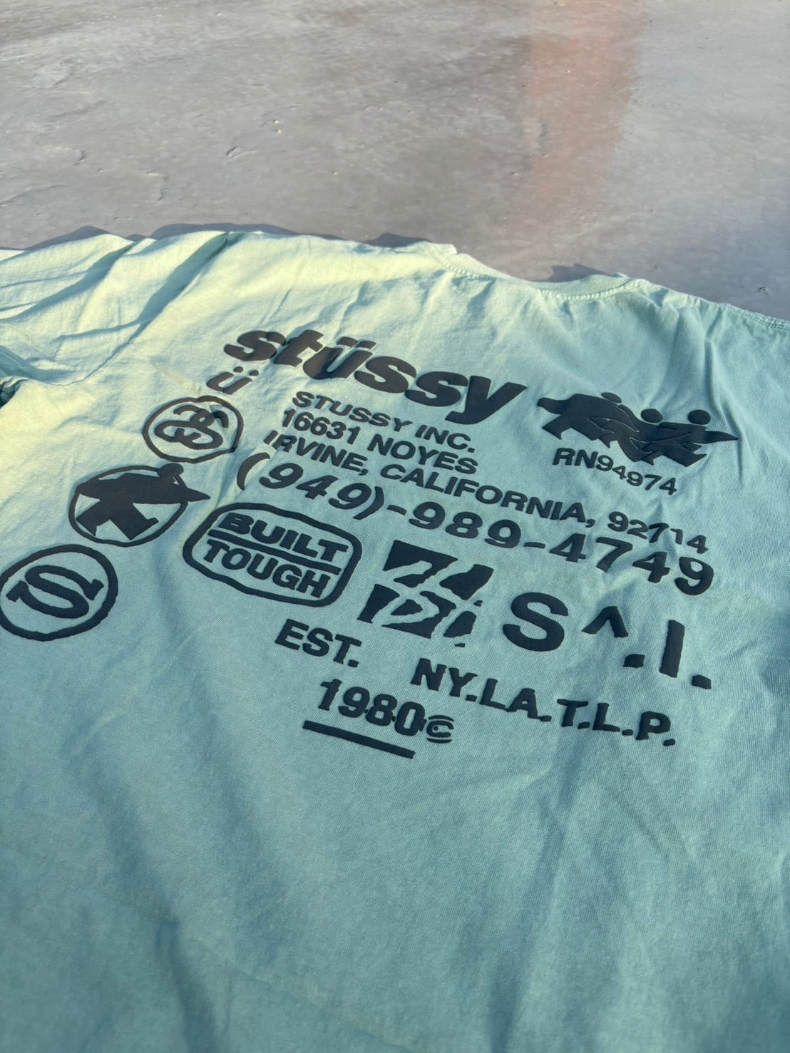 Stüssy Dna Pig.Dyed Tee GRANITE