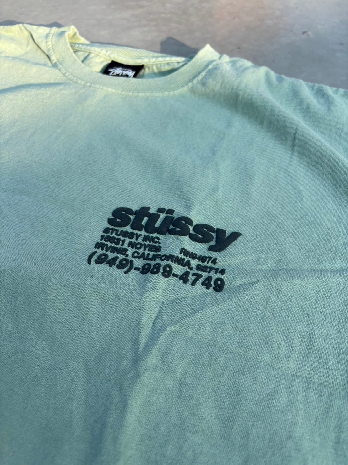 Stüssy Dna Pig.Dyed Tee GRANITE