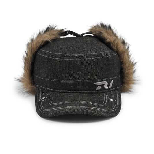 TRENDT VISION 【C.6】Raw Denim Fur Cap