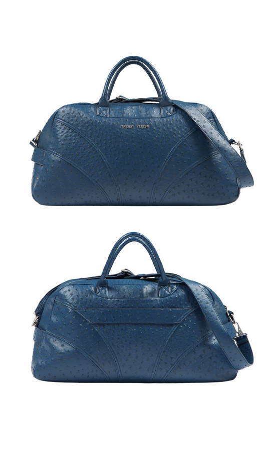 TRENDT VISION 【D.5】"Ostrich" Duffle Bag Blue
